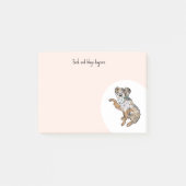 Personalize Australian Shepherd Post-it Klebezettel (Vorderseite)