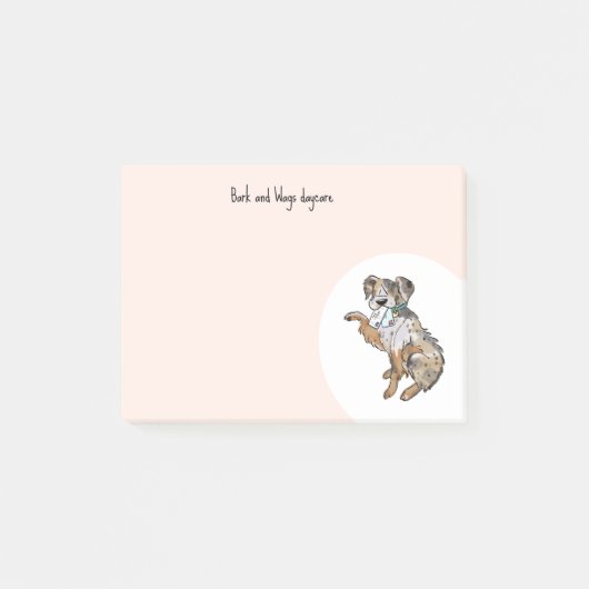 Personalize Australian Shepherd Post-it Klebezettel (Vorderseite)