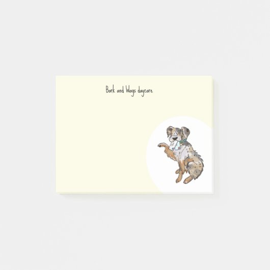 Personalize Australian Shepherd Post-it Klebezettel (Vorderseite)