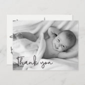 Personalize Baby Birth Ankündigung Vielen Dank Postkarte (Vorne/Hinten)