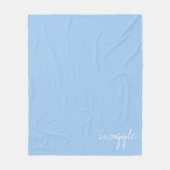 Personalize Baby Blue Snuggle Fleecedecke (Vorderseite)