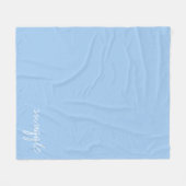 Personalize Baby Blue Snuggle Fleecedecke (Vorderseite (Horizontal))
