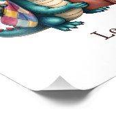 Personalize Baby Dragon Art Print Custom Kids Room Fotodruck (Ecke)