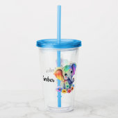 Personalize Baby Elephant Acryltrinkbecher (Vorderseite)