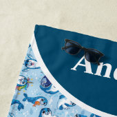 Personalize Baby Seals Beach Towel Strandtuch (Beispiel)