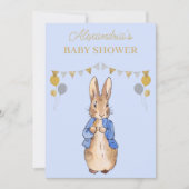 Personalize Baby Shower Peter der Kaninchen Einladung (Vorderseite)