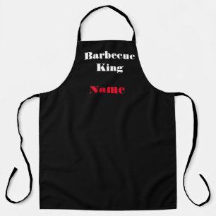 Personalize Barbecue King Black Schürze