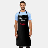 Personalize Barbecue King Black Schürze (Getragen)