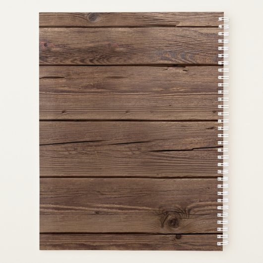 Personalize Barn Wood Eucalyptus Planer (Rückseite)