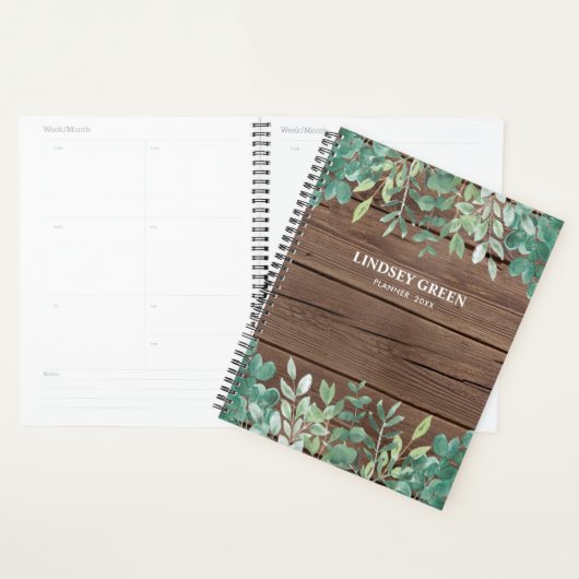 Personalize Barn Wood Eukalyptus Greenery Planer (Anzeige)