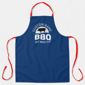 Personalize BBQ Pitmaster Griller Pork Lover Schürze (Vorderseite)