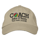 Personalize Beach Ball Coach Cap Ihr Name in Game! Bestickte Kappe (Vorderseite)