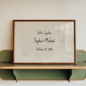 Personalize “Better Together” Wedding Poster