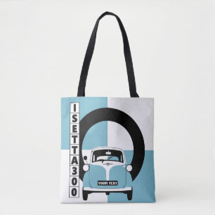 Personalize Blue Isetta Bubble Micro Tasche