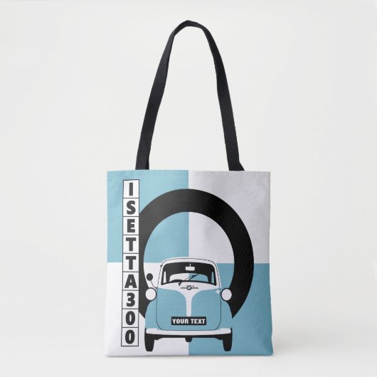 Personalize Blue Isetta Bubble Micro Tasche (Vorderseite)