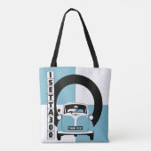 Personalize Blue Isetta Bubble Micro Tasche (Rückseite)