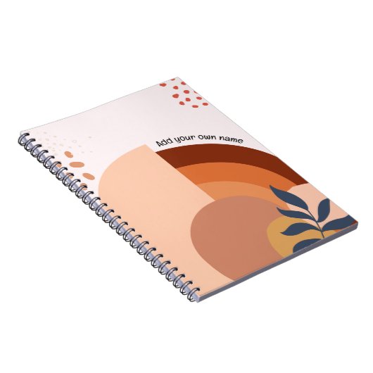 PERSONALIZE BOHO Notebook Notizblock (Rechte Seite)