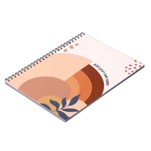 PERSONALIZE BOHO Notebook Notizblock (Linke Seite)