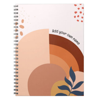 PERSONALIZE BOHO Notebook Notizblock