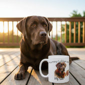PERSONALIZE Brown Labrador Watercolor Kaffeetasse