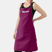 Personalize Cafe Caterer Baker Plum Küche Schürze (InSitu)