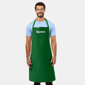 Personalize Café Caterer Florist Green Schürze (Getragen)