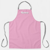 Personalize Café Coffee Shop Pastel Pink Schürze (Vorderseite)