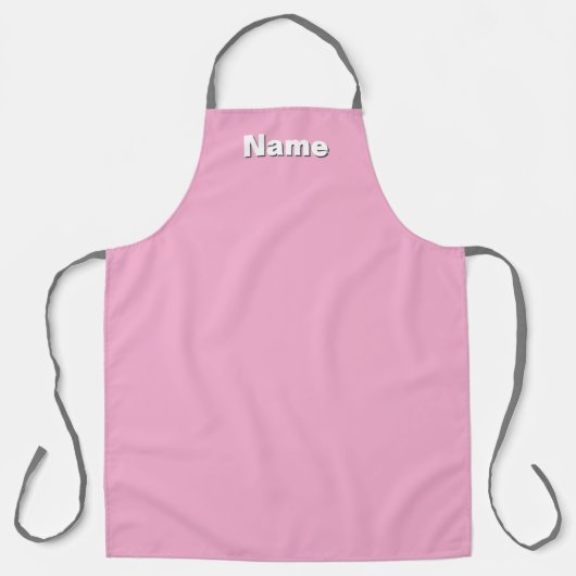 Personalize Café Coffee Shop Pastel Pink Schürze (Vorderseite)