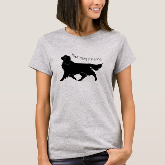 Personalize Cavalier King Charles Silhouette T-Shirt (Vorderseite)