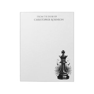 (PERSONALIZE) Chess-Symbol für die Schönheit der S Notizblock