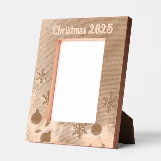 Personalize Christmas Laser Etched Picture Frame Geätzte Rahmen (Links)