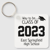 Personalize Class of 2023 Slogan Schlüsselanhänger (Vorderseite)