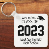 Personalize Class of 2023 Slogan Schlüsselanhänger (Vorderseite)
