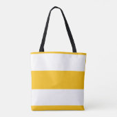 Personalize Classic Lemon Yellow +  White Stripes Tasche (Rückseite)