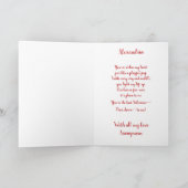 Personalize Cocker Spanisch Welppy Valentine Card Dankeskarte (Innenseite)