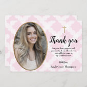 Personalize Confirmteen Girl Foto vielen Dank Dankeskarte (Vorne/Hinten)