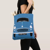 Personalize Custom Blue Morris Minor Pop Art Tasche (Von Nahem)