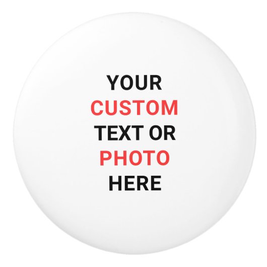 Personalize Custom Cabinet Drawer Pulls Knobs  Keramikknauf (Vorderseite)