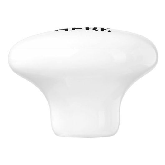 Personalize Custom Cabinet Drawer Pulls Knobs Keramikknauf (Seitenansicht)