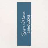 Personalize Cute Minimalist Yoga Mom Mat with Name Yogamatte (Vorderseite)