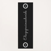 Personalize Cute Name Script And Calligraphy Black Yogamatte (Vorderseite)