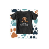 Personalize Cute Welcome Puppy  Baby T-shirt