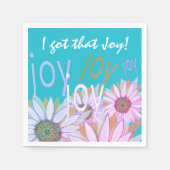 Personalize Daisy: Floral Joy, Joy, Joy! Serviette (Vorderseite)