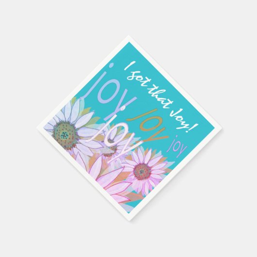 Personalize Daisy: Floral Joy, Joy, Joy! Serviette (Ecke)