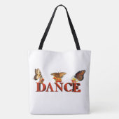 Personalize Dance sign with butterflies Tasche (Rückseite)