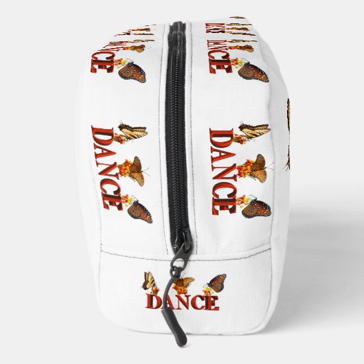 Personalize Dance sign with butterflies Waschbeutel (Rechts)