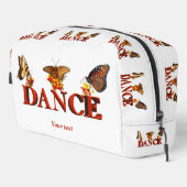 Personalize Dance sign with butterflies Waschbeutel (Rechte Ecke)