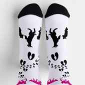 PERSONALIZE Dancing Goats and HoofPrints Socken (Oben)