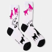 PERSONALIZE Dancing Goats and HoofPrints Socken (Rechts)