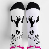 PERSONALIZE Dancing Goats and HoofPrints Socks Socken (Oben)
